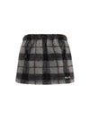 check mini skirt