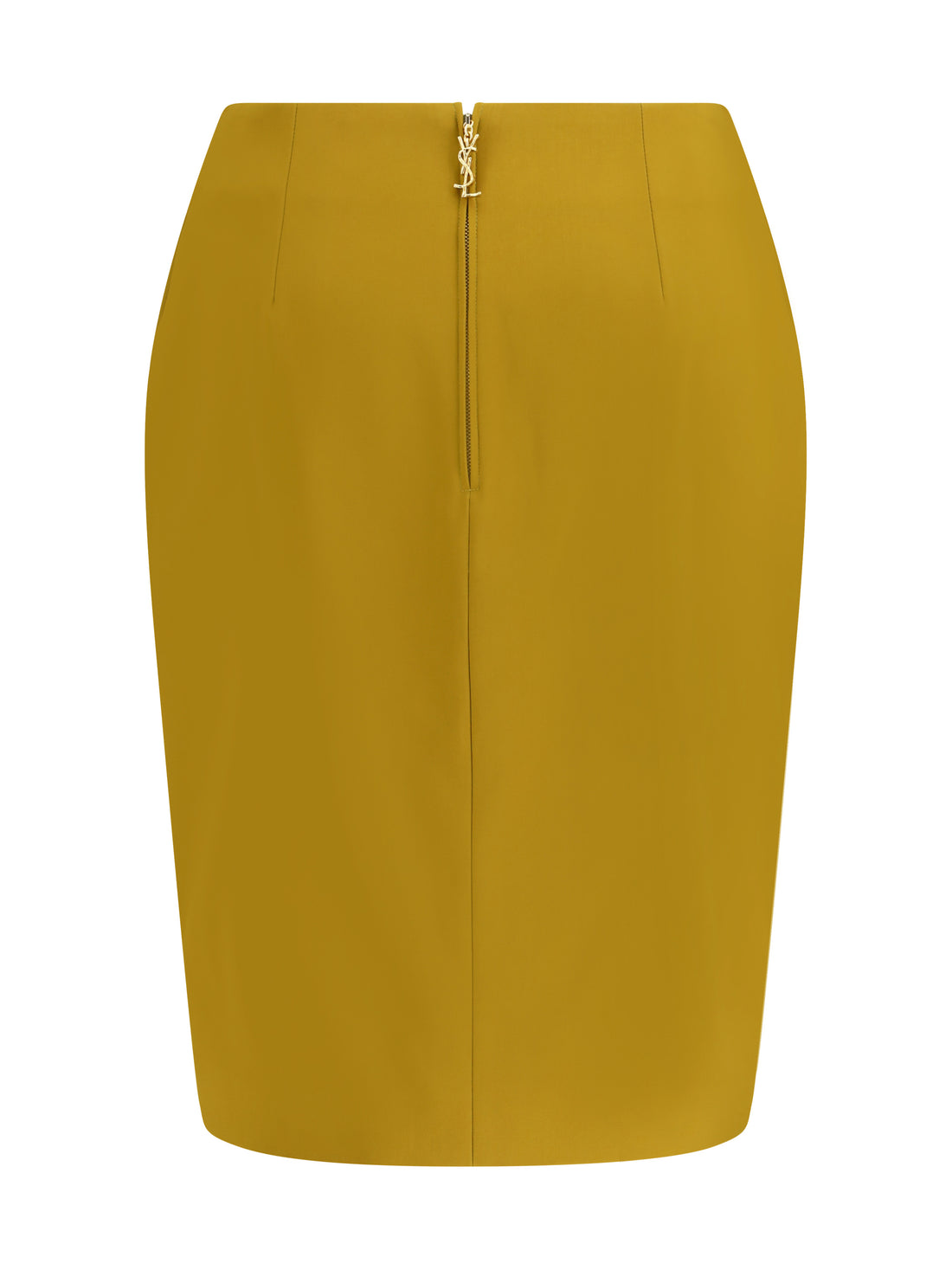 SAINT LAURENT 38 satin pencil skirt