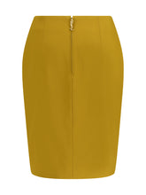 SAINT LAURENT 38 satin pencil skirt
