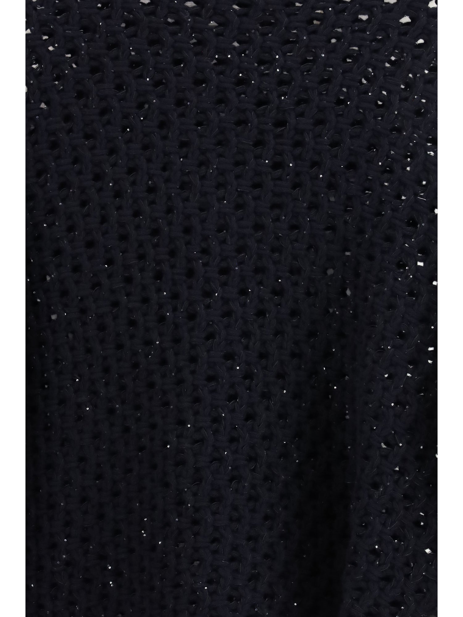 FABIANA FILIPPI 42 jumper crafted from platinum yarn with micro sequins