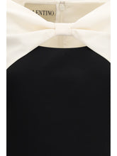 VALENTINO 42 short crepe couture dress