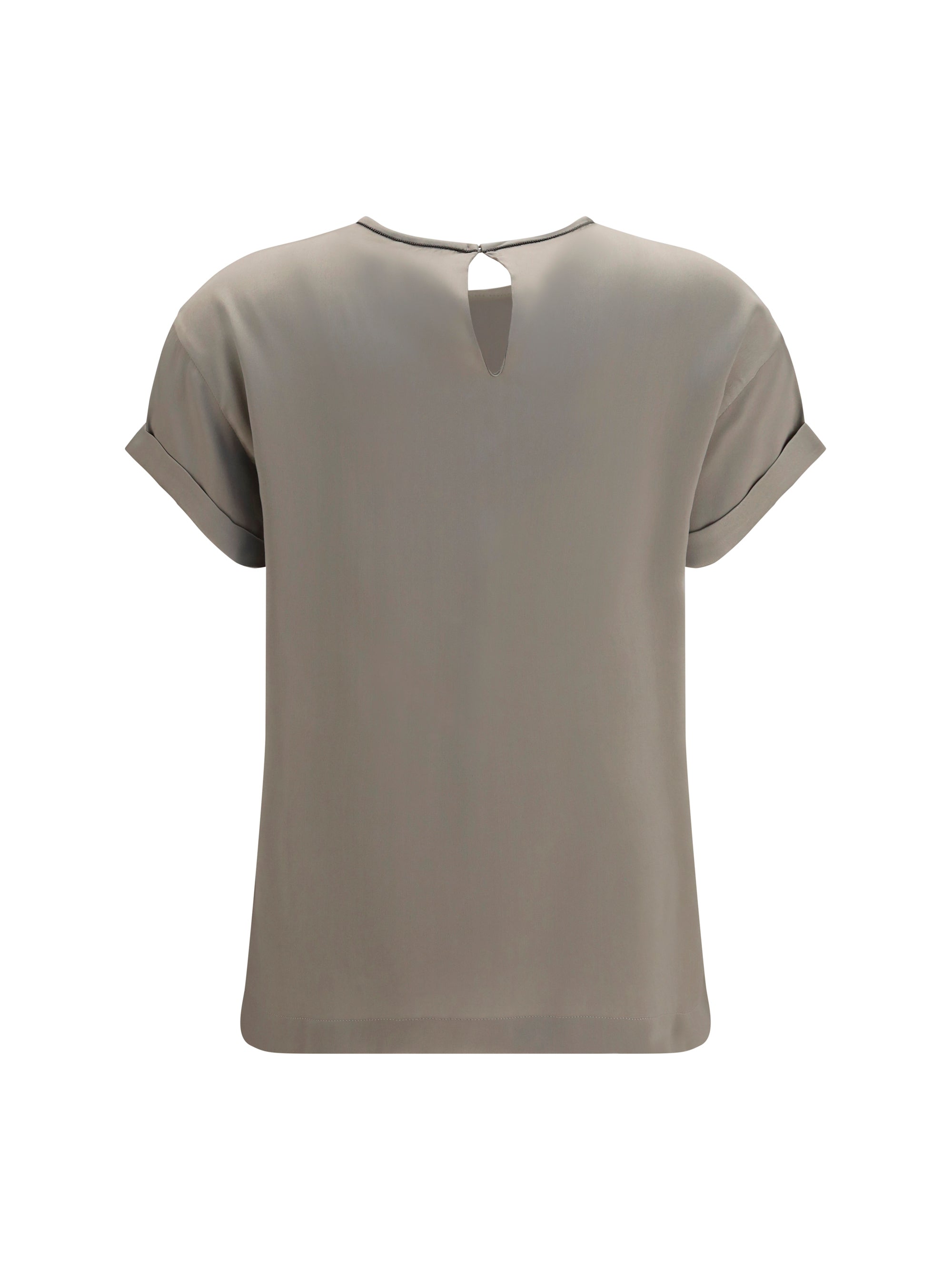 silk blouse with monili chain