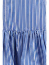 striped mini balloon skirt
