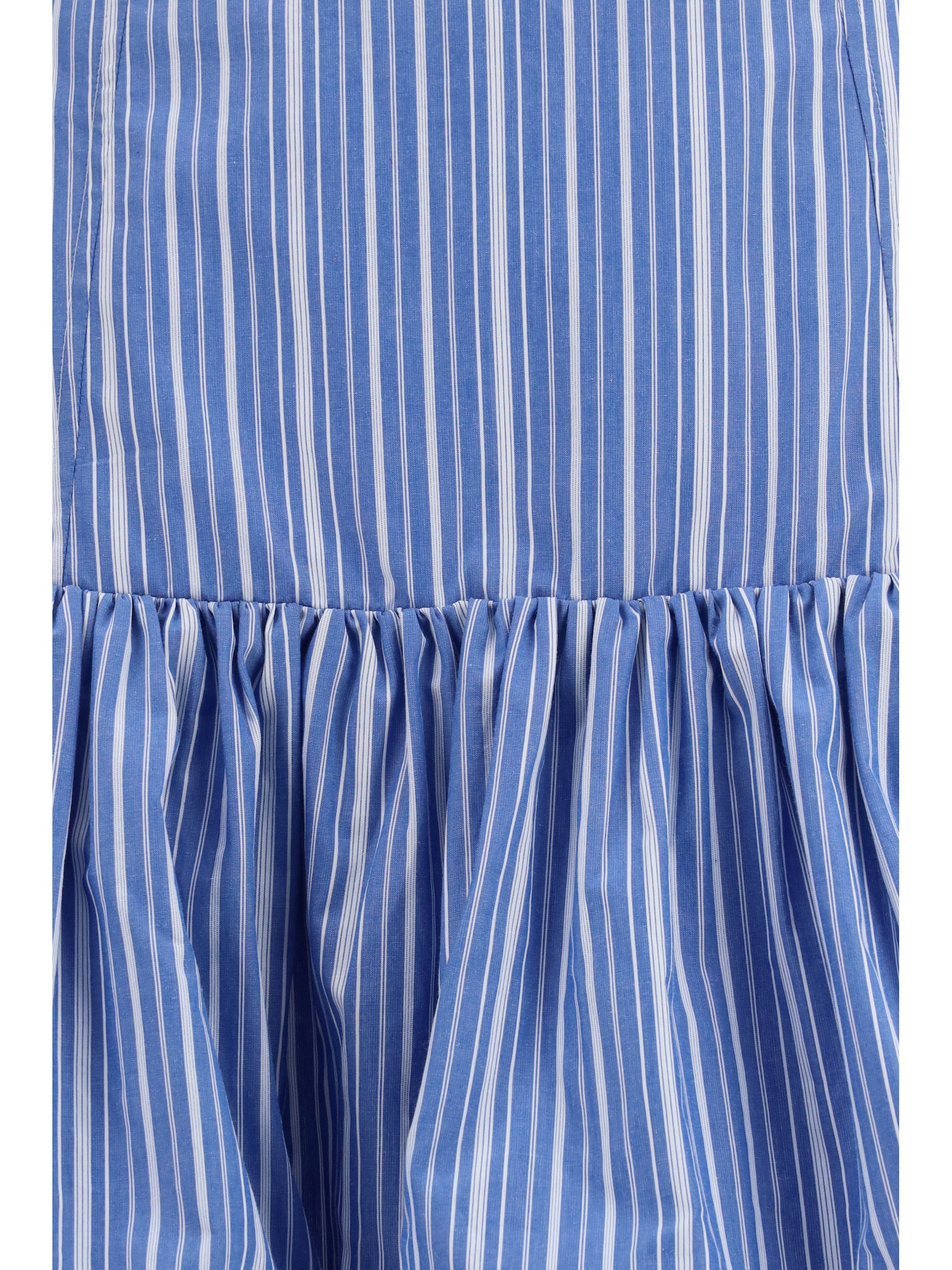 striped mini balloon skirt