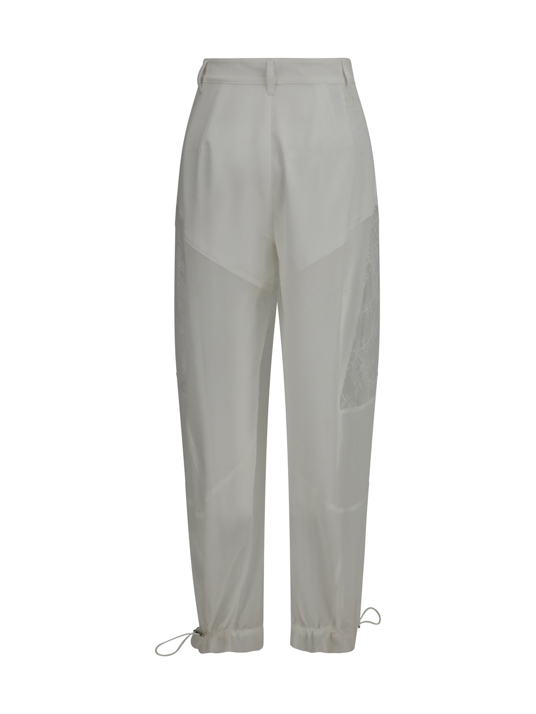 PINKO 38 nacy pants with lace inserts