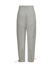 PINKO 38 nacy pants with lace inserts