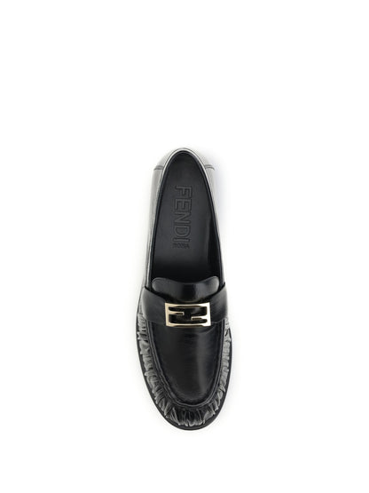 FENDI 36 nappa baguette loafers