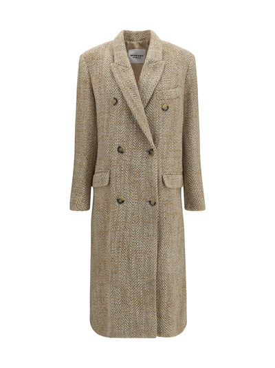 pilda herringbone wool-blend coat