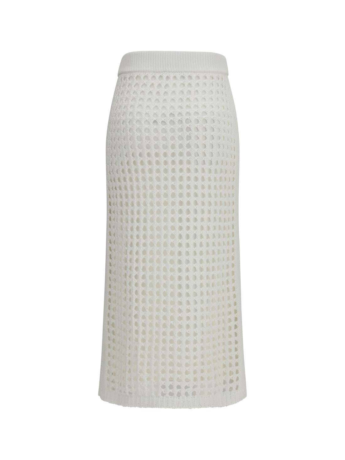 MAX MARA PURE L cotton mesh skirt