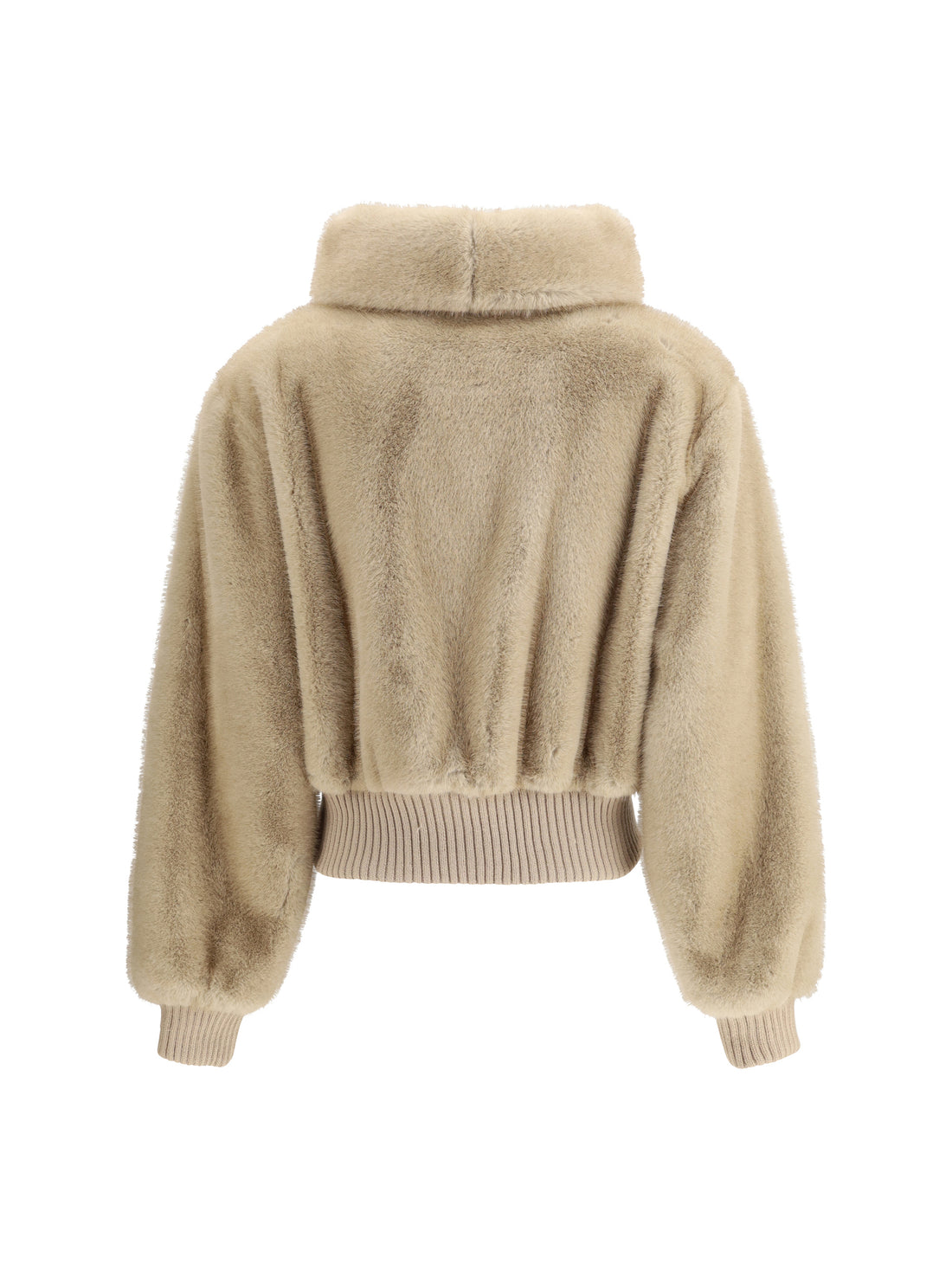 PINKO 40 faux fur bomber jacket