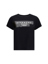 GIVENCHY L cotton t-shirt with print black givenchy tape