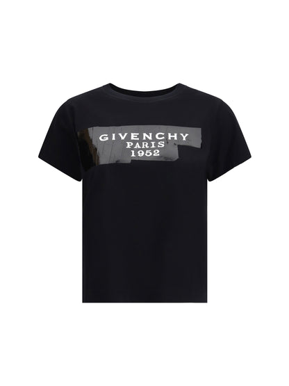 GIVENCHY L cotton t-shirt with print black givenchy tape