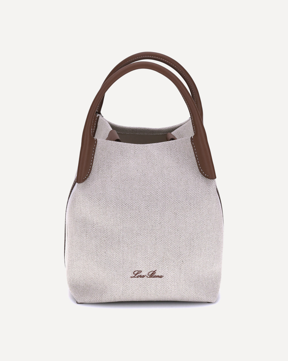 Loro Piana Bale Small Bucket Bag Cream