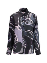 PUCCI 40 silk shirt with abstract print