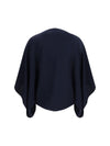 draped mid-length sweatshirt