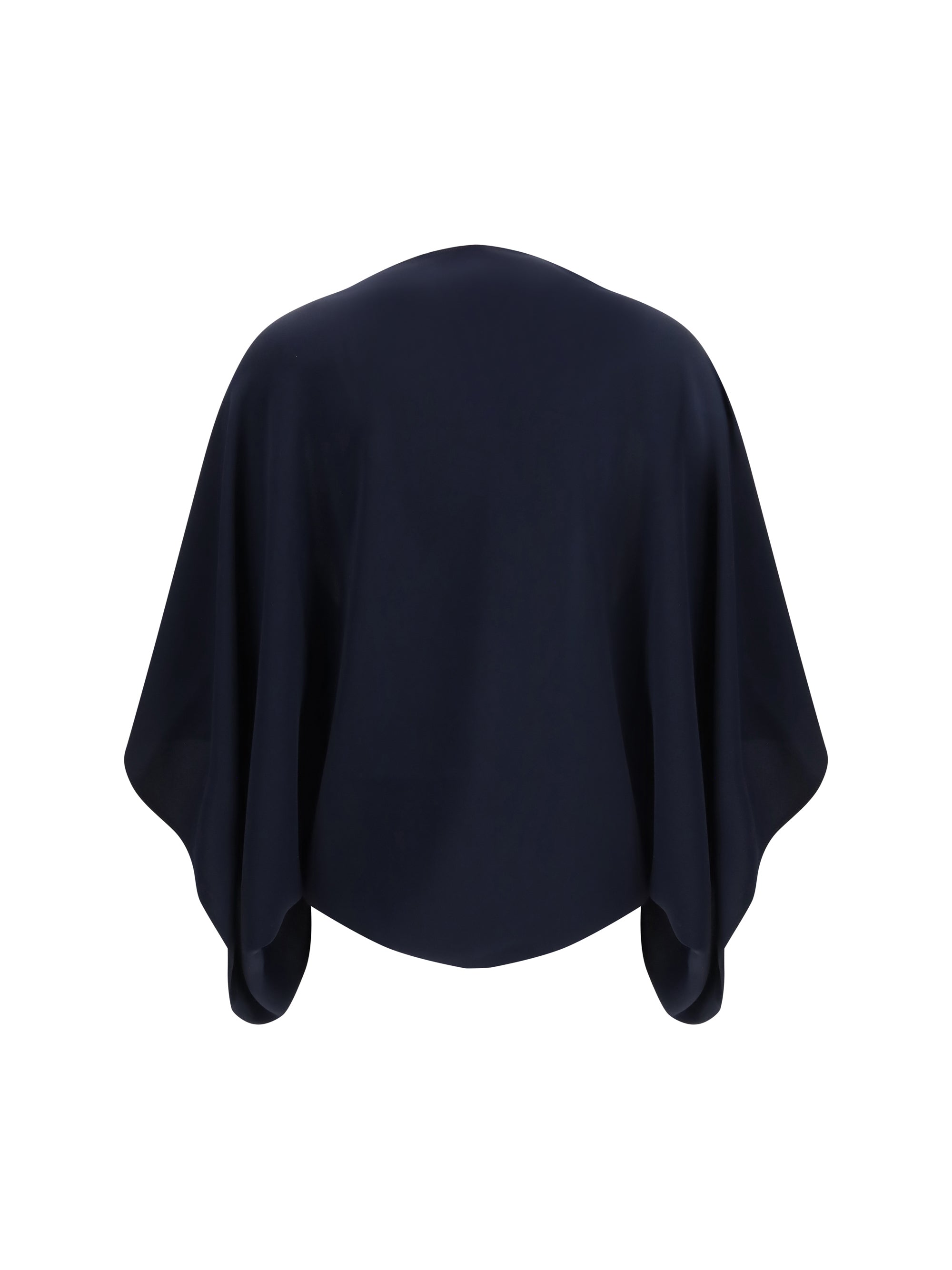 draped mid-length sweatshirt