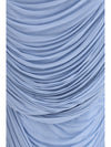 draped midi skirt
