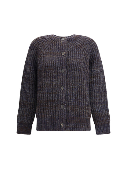 PRADA 38 crew neck sweater with button closure