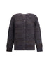 PRADA 38 crew neck sweater with button closure