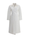 wrap-style midi dress