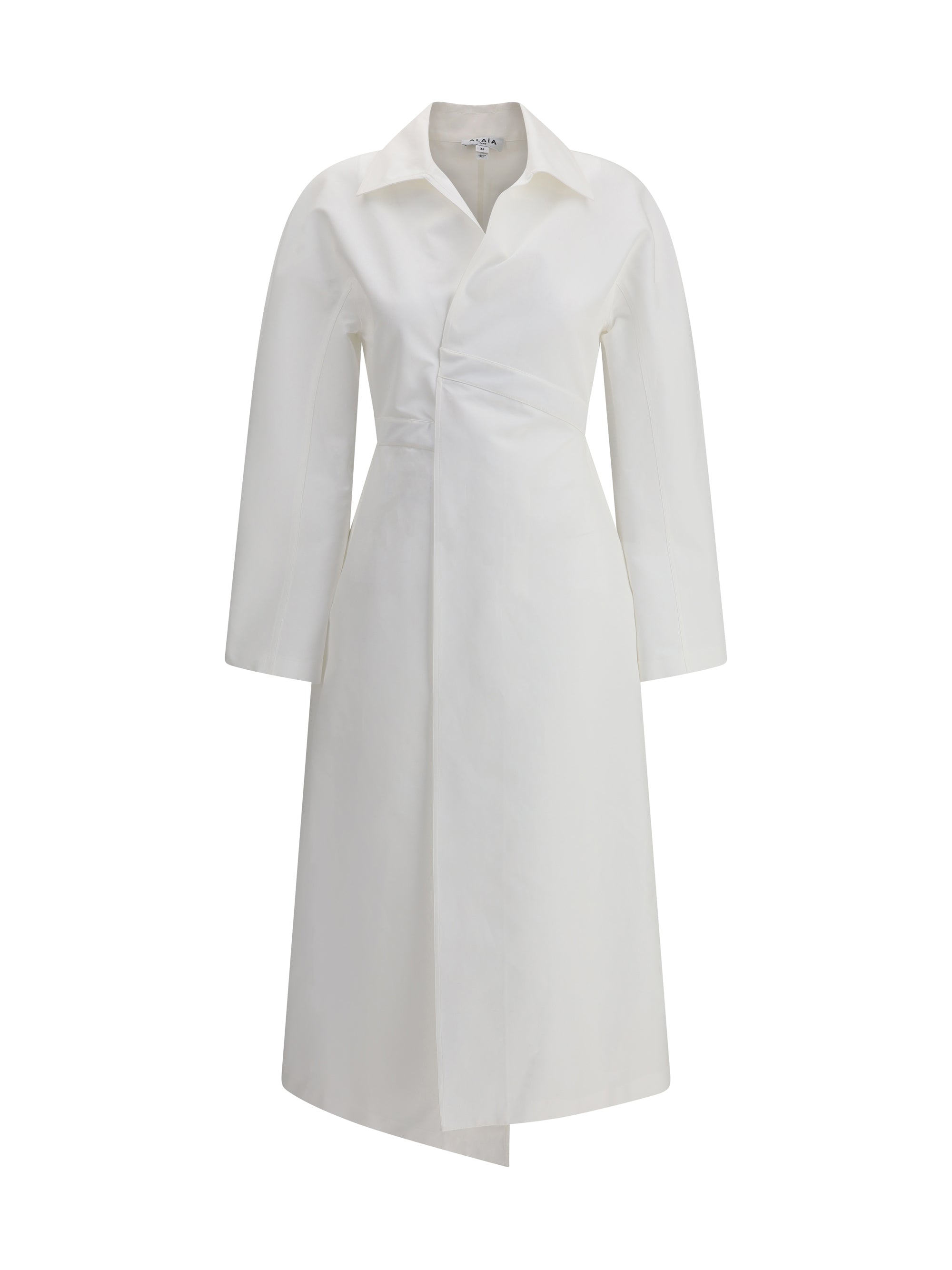 wrap-style midi dress