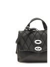 mini postina tramè leather top handle bag
