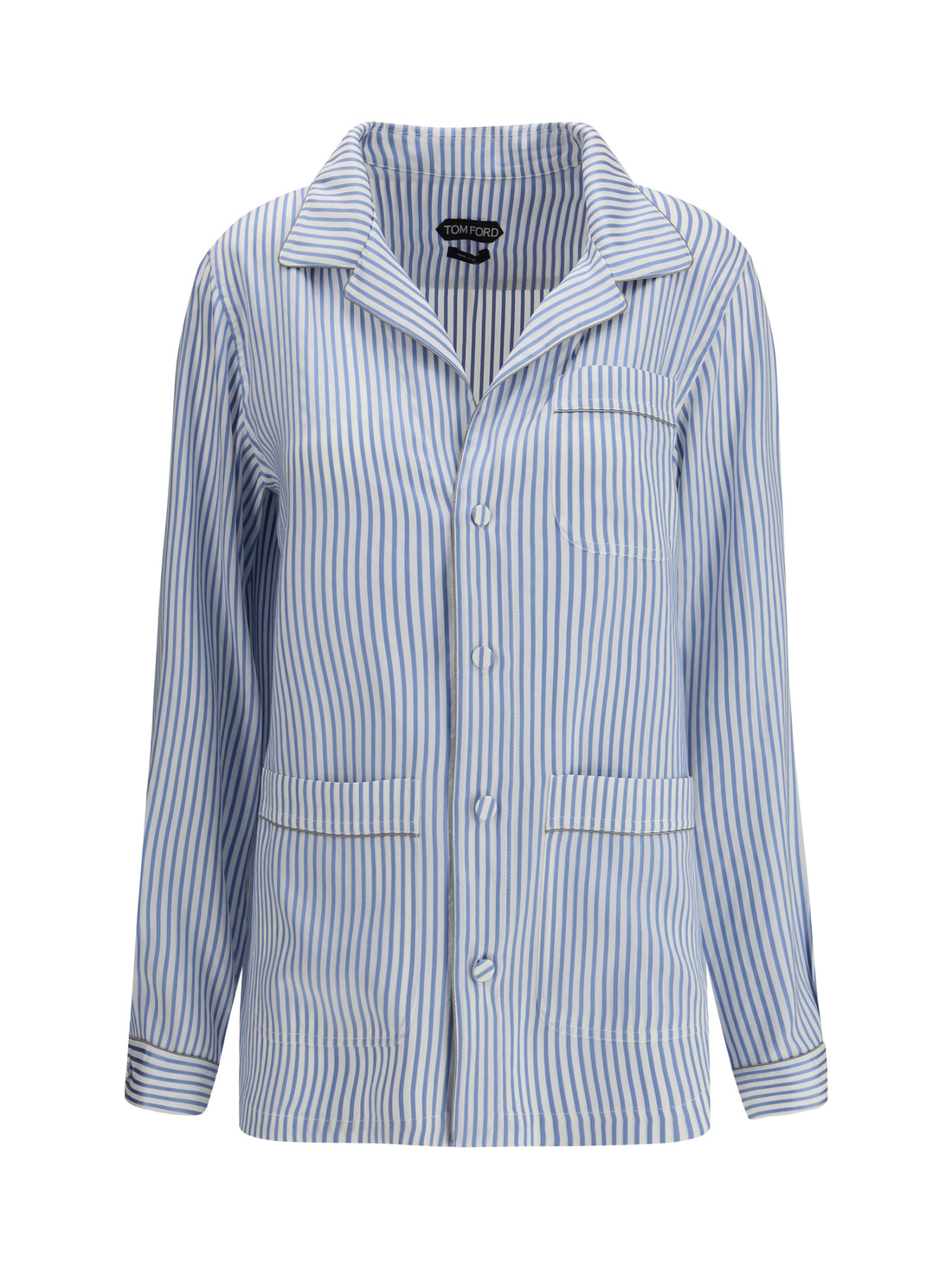 TOM FORD 38 striped silk pj shirt