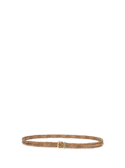 ETRO 80 braided leather belt