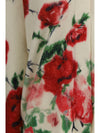 wool and cashmere sweater with applied roses
