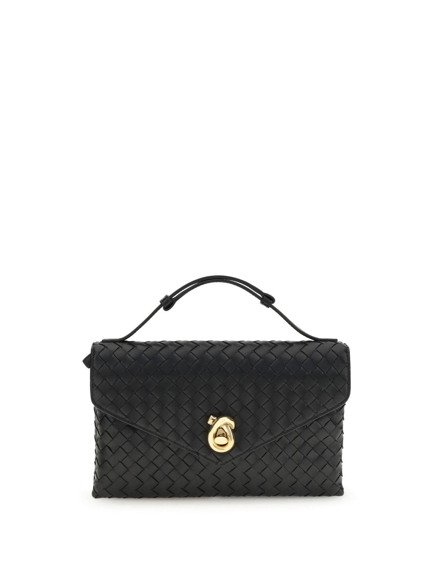 bottega-veneta-knot-lock-shoulder-bag-817191V08Z0_1019-black-m brass