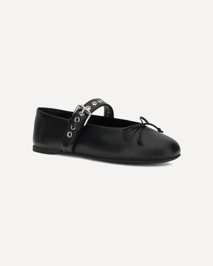 leather ballerinas