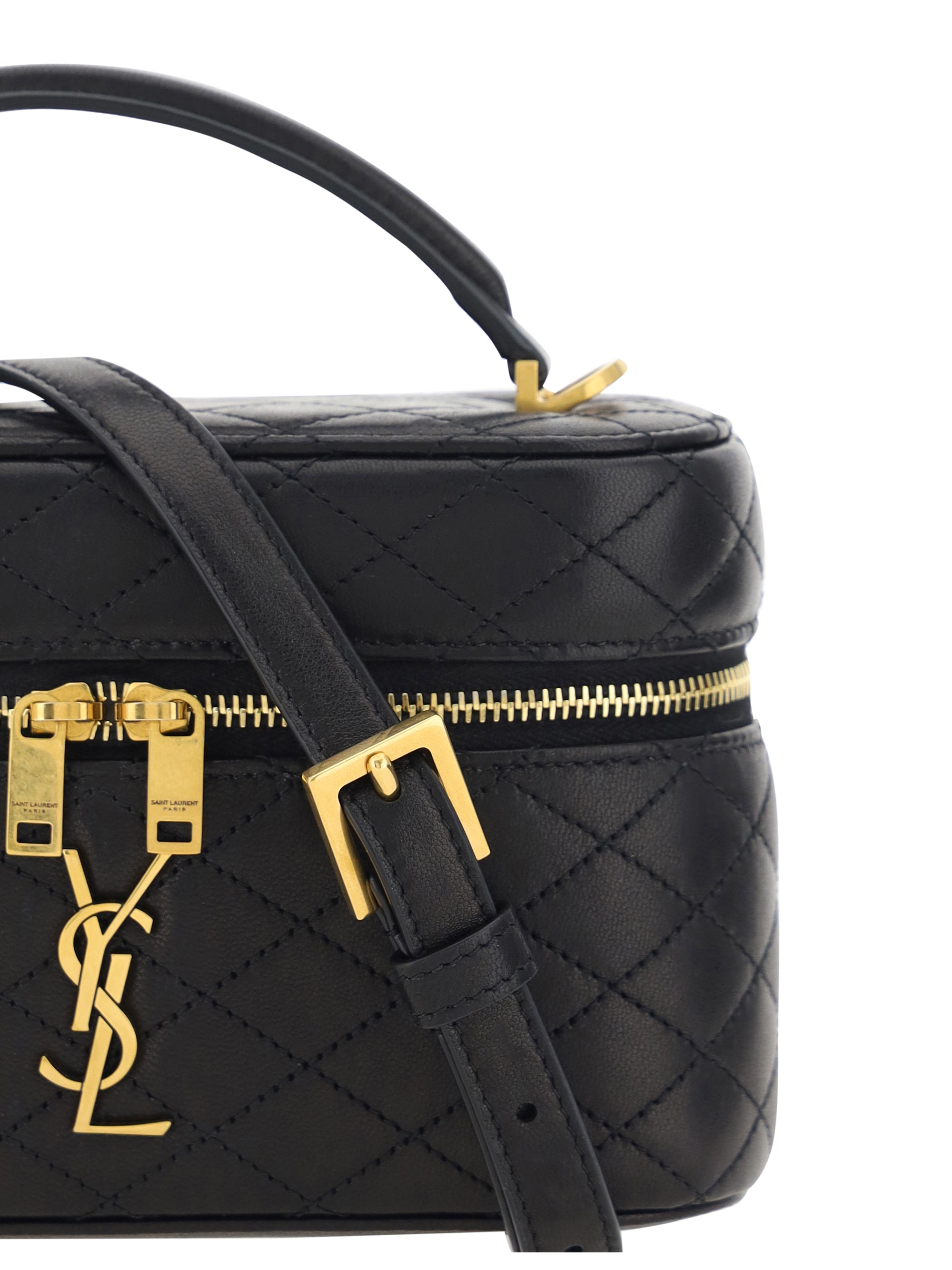 SAINT LAURENT OS vanity gaby leather handbag