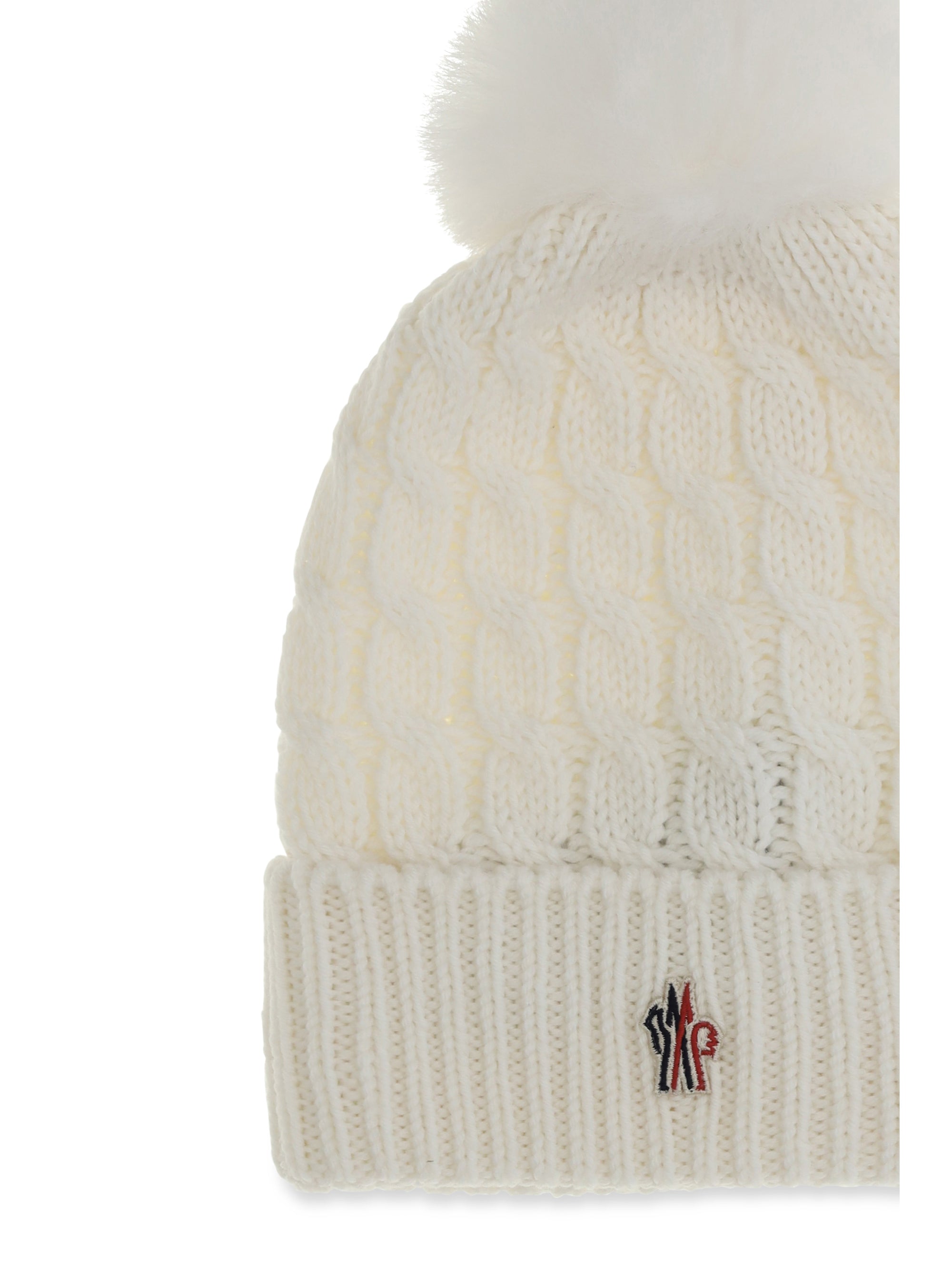 virgin wool pom-pom beanie