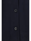 wool jacket with logo embroidery