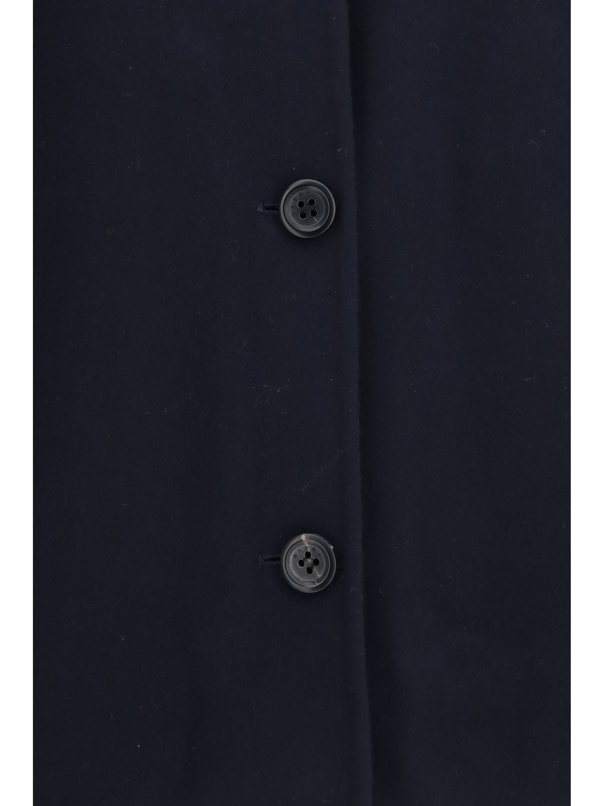 wool jacket with logo embroidery