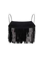 SELF-PORTRAIT 8 sequin top