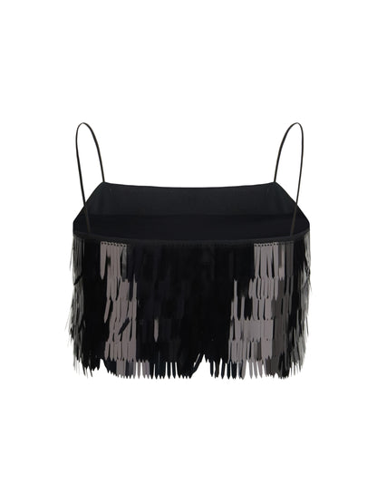 SELF-PORTRAIT 8 sequin top