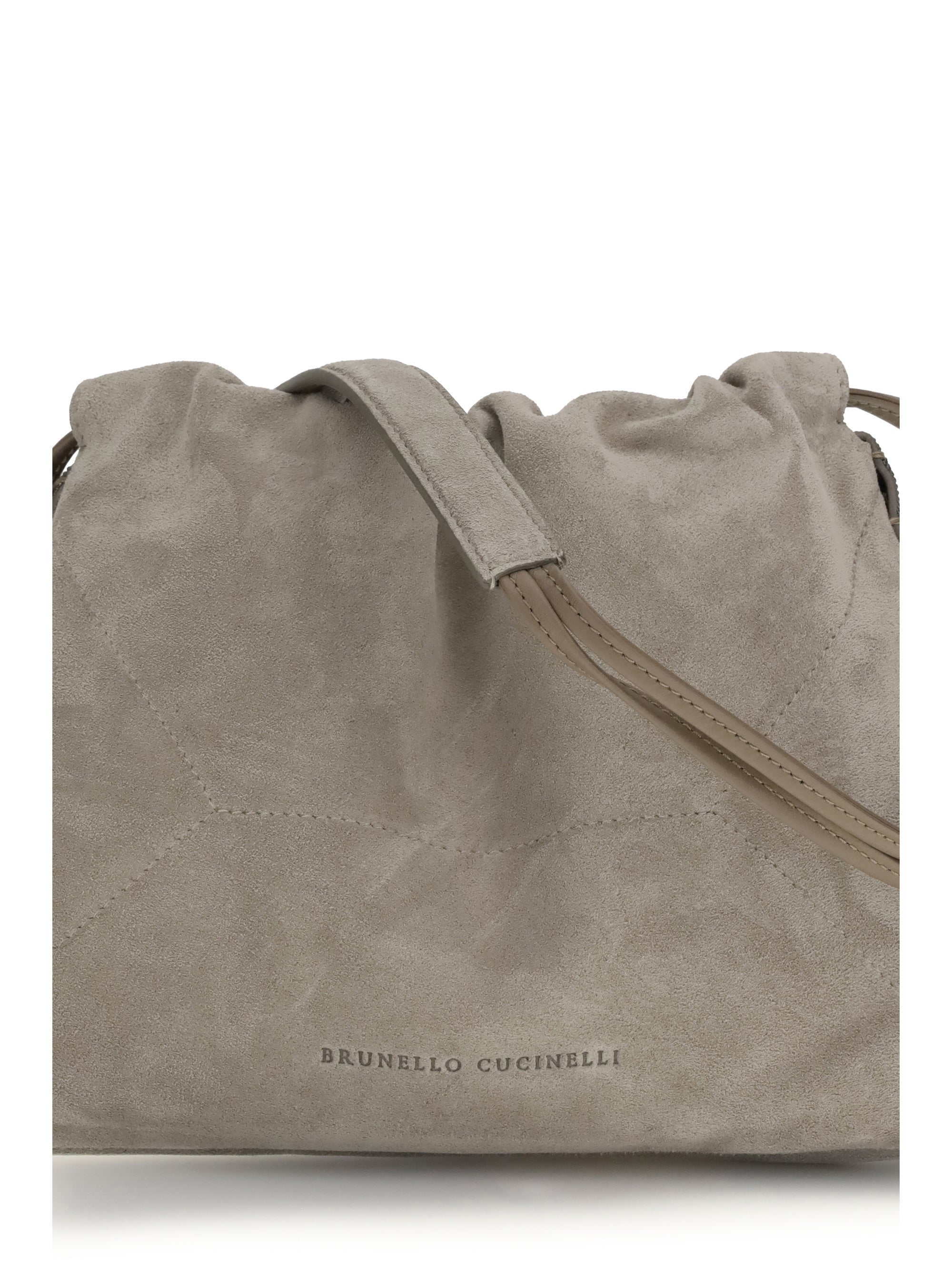 BRUNELLO CUCINELLI OS suede pouch bag 