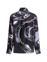 PUCCI 40 silk shirt with abstract print
