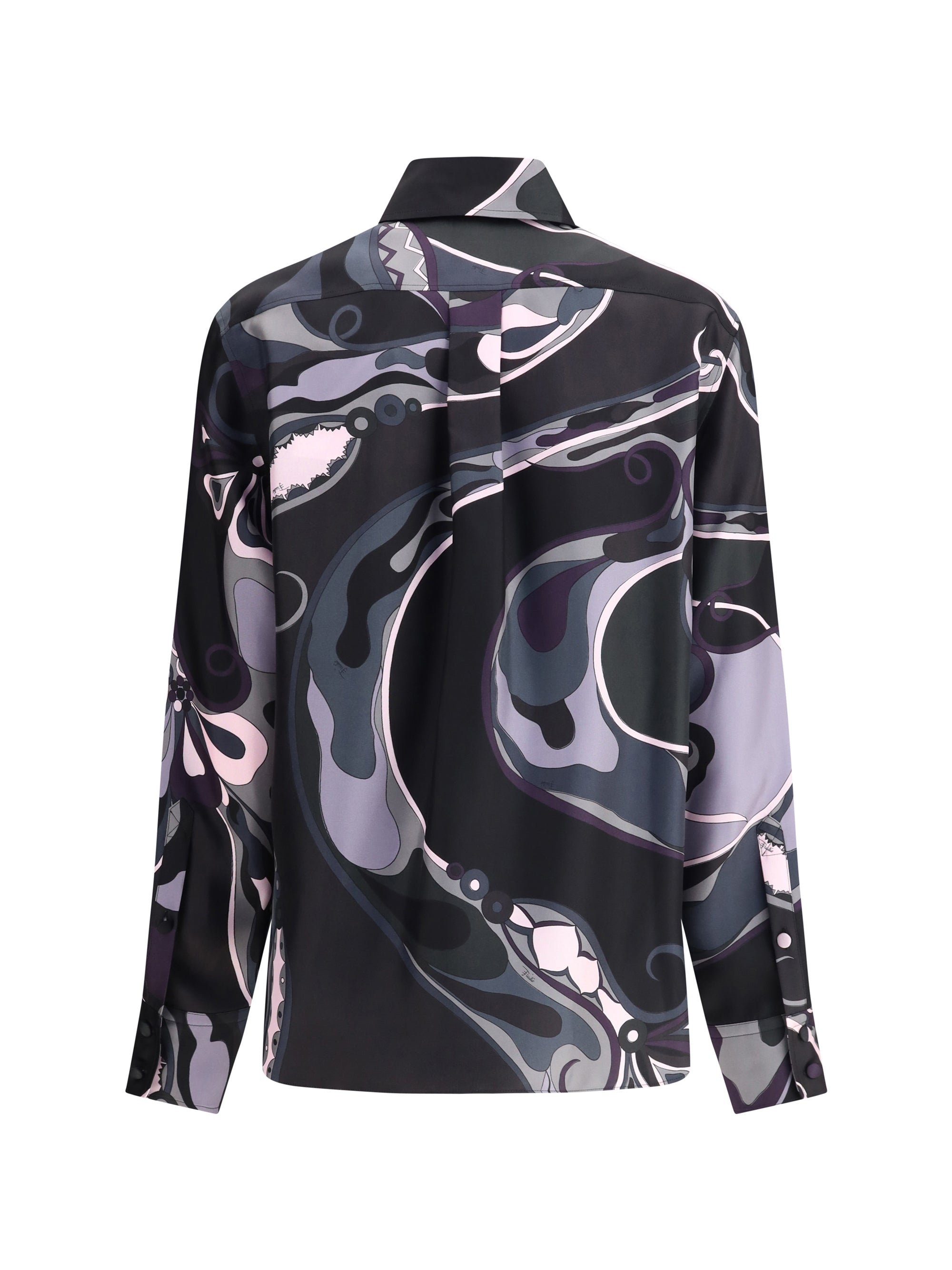 PUCCI 40 silk shirt with abstract print