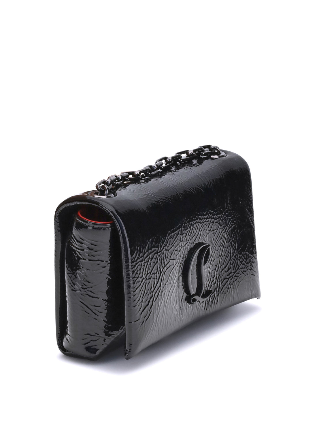 patent leather shoulder bag