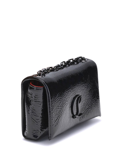 patent leather shoulder bag