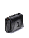 patent leather shoulder bag