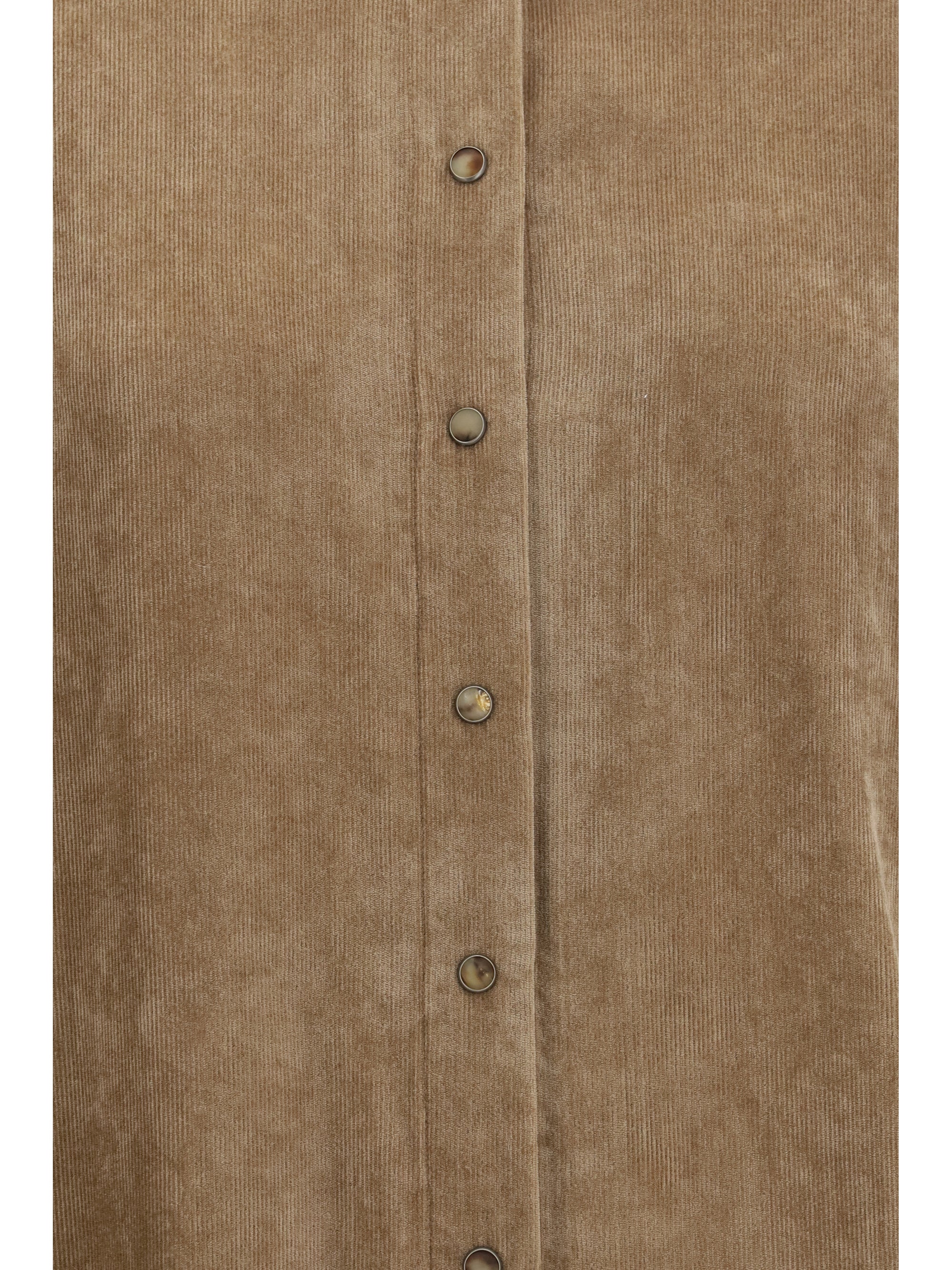 snap-button shirt in cashmere blend