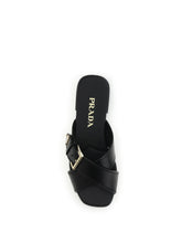 PRADA 37 leather sandals