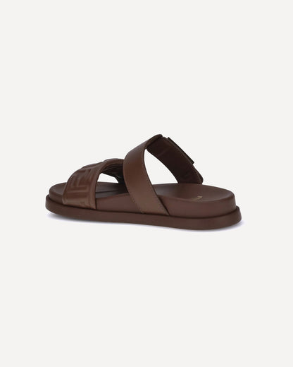 logoed sandals