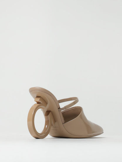 FERRAGAMO 6½ elina mules in brushed leather