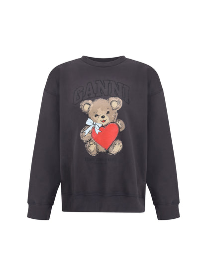 GANNI L teddy graphic sweatshirt