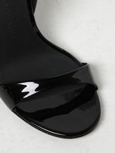 FERRAGAMO 10½ vidette patent leather sandals with wedge