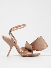 FERRAGAMO 6 helena sandals in satin with bow